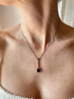 Pendentif collier Saphir Diamant