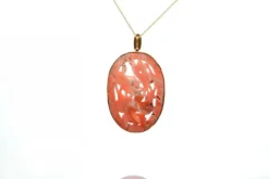 Pendentif corail et perles de culture en or