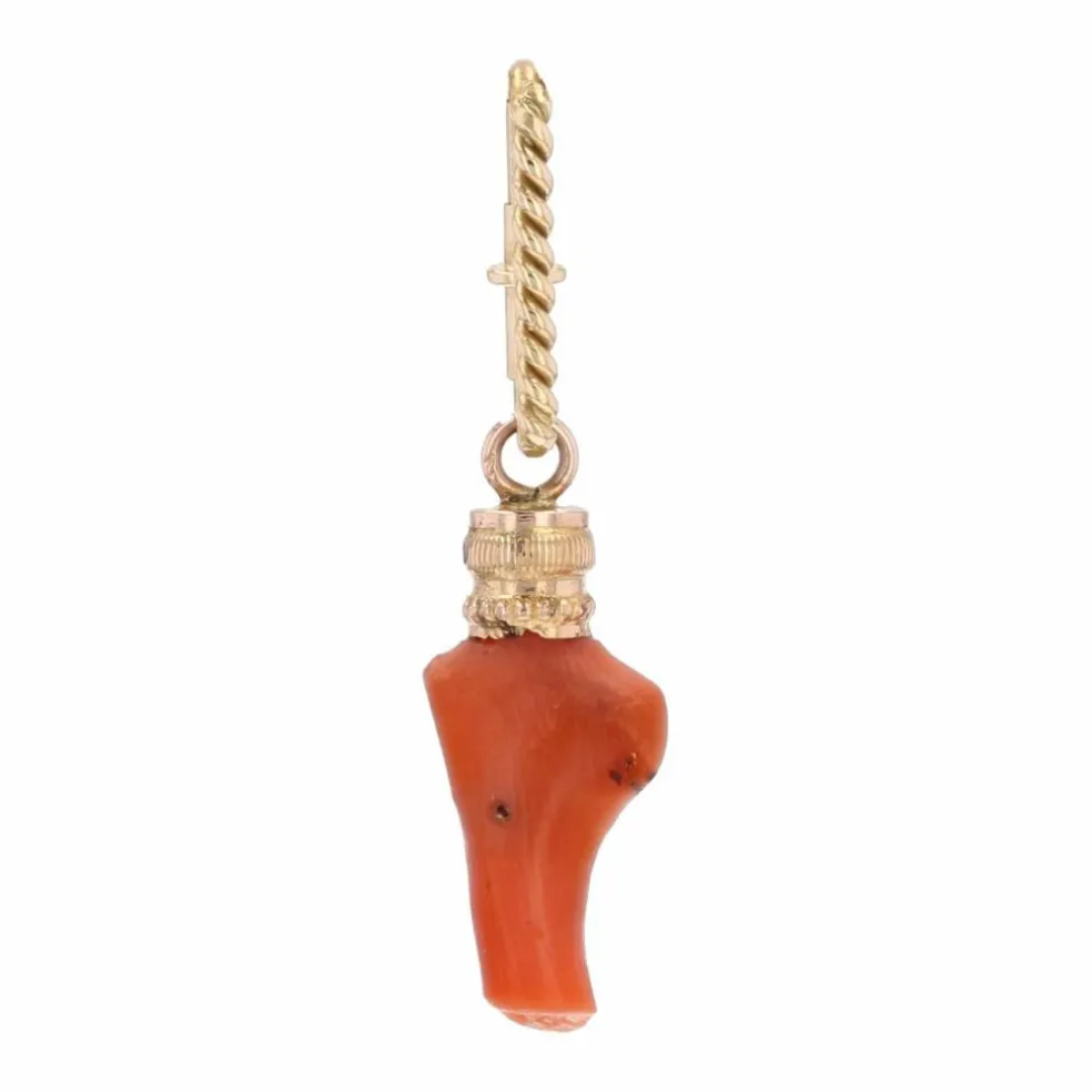 Pendentif corail or jaune