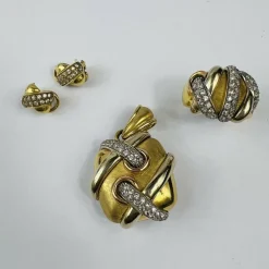Pendentif Croisé Or Oxydes