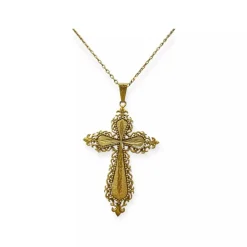 Pendentif Croix à fleurs de lys