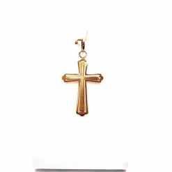 Pendentif croix ajourée or jaune