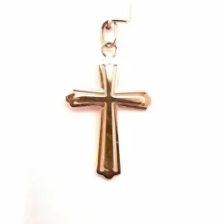 Pendentif croix ajourée or jaune