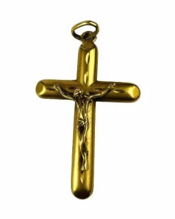 Pendentif Croix avec Le Christ Or