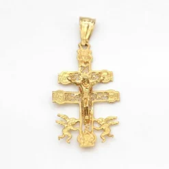 Pendentif Croix Caravaca en Or Jaune