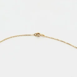 Pendentif croix chaîne or jaune