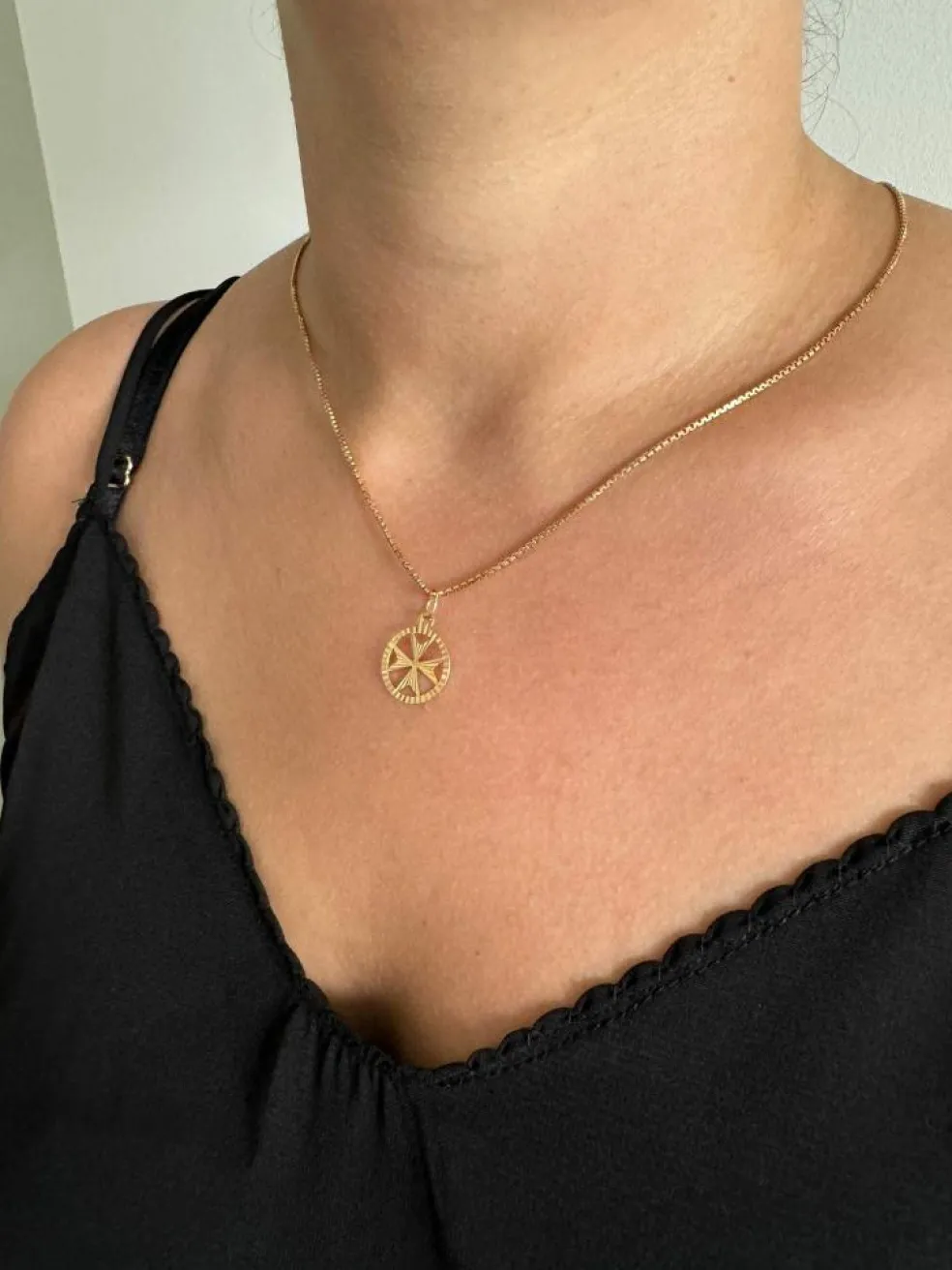 Pendentif Croix de Malte or jaune