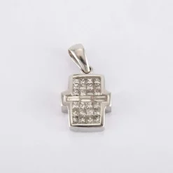 Pendentif Croix diamants