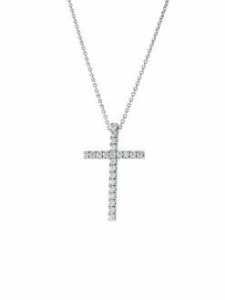 PENDENTIF CROIX DIAMANTS