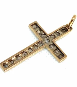 Pendentif Croix diamants