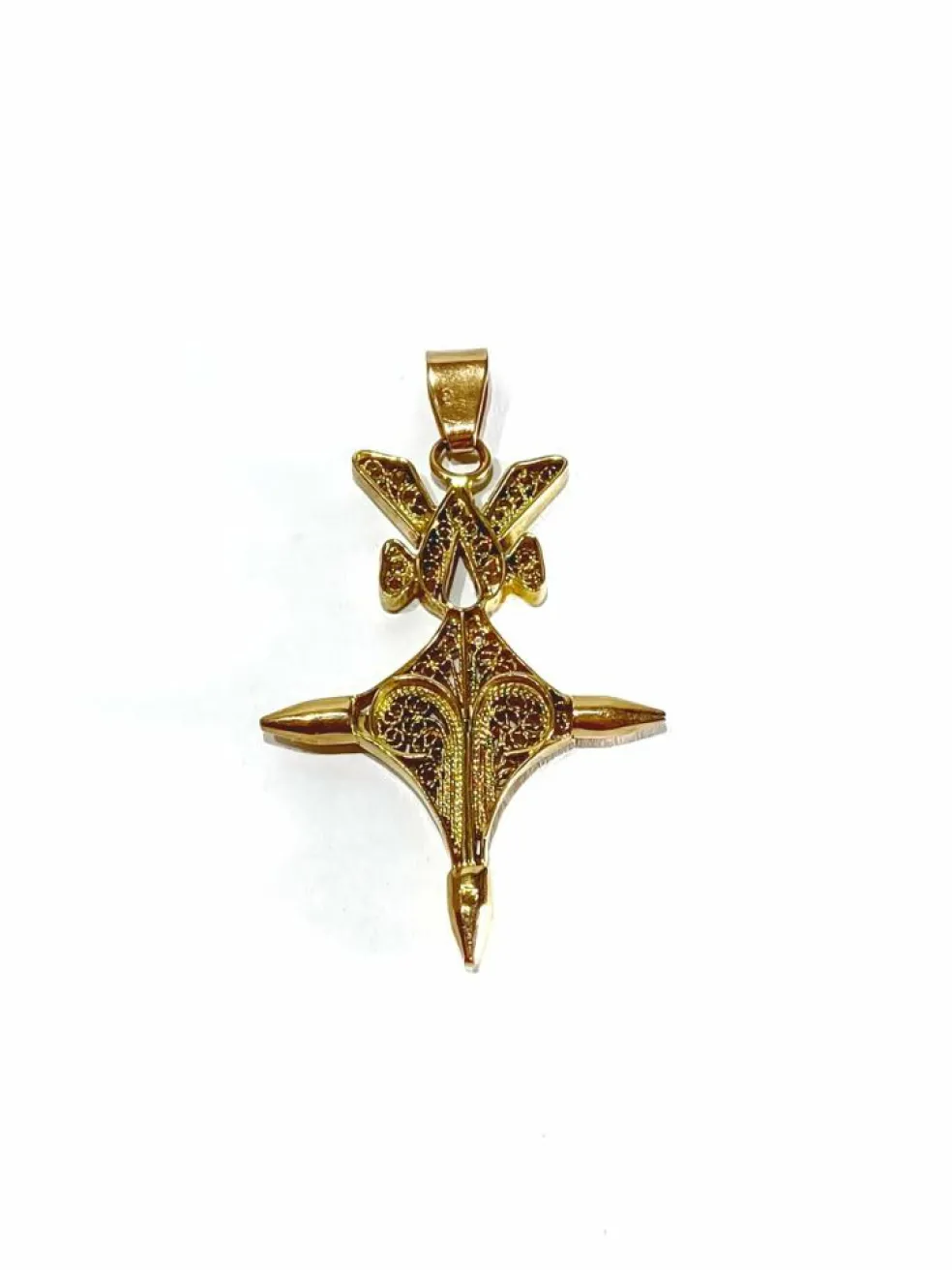 Pendentif Croix du Sud or rose