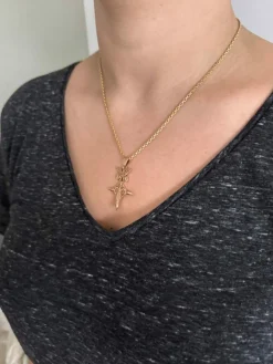 Pendentif Croix du Sud or rose