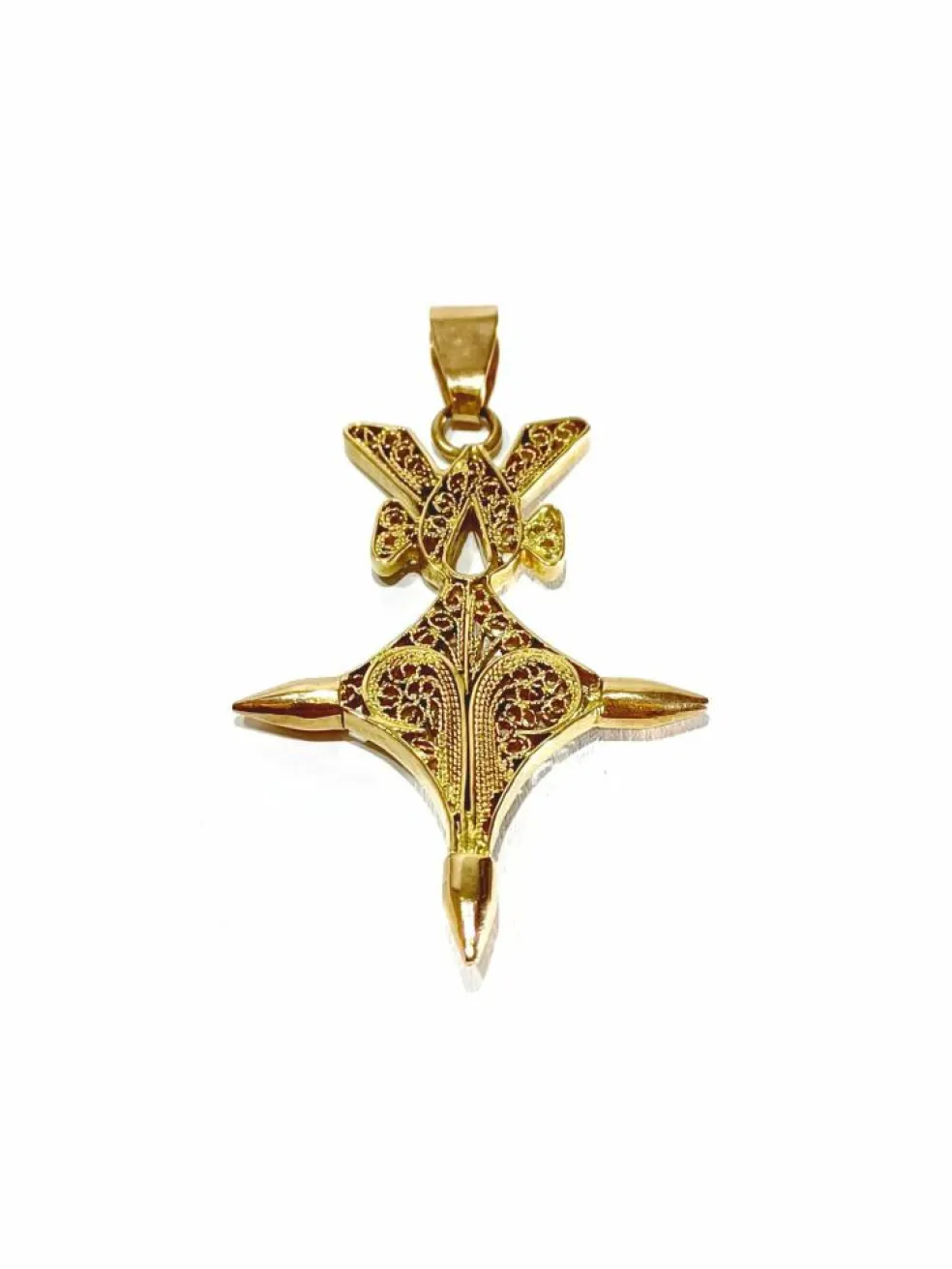 Pendentif Croix du Sud or rose
