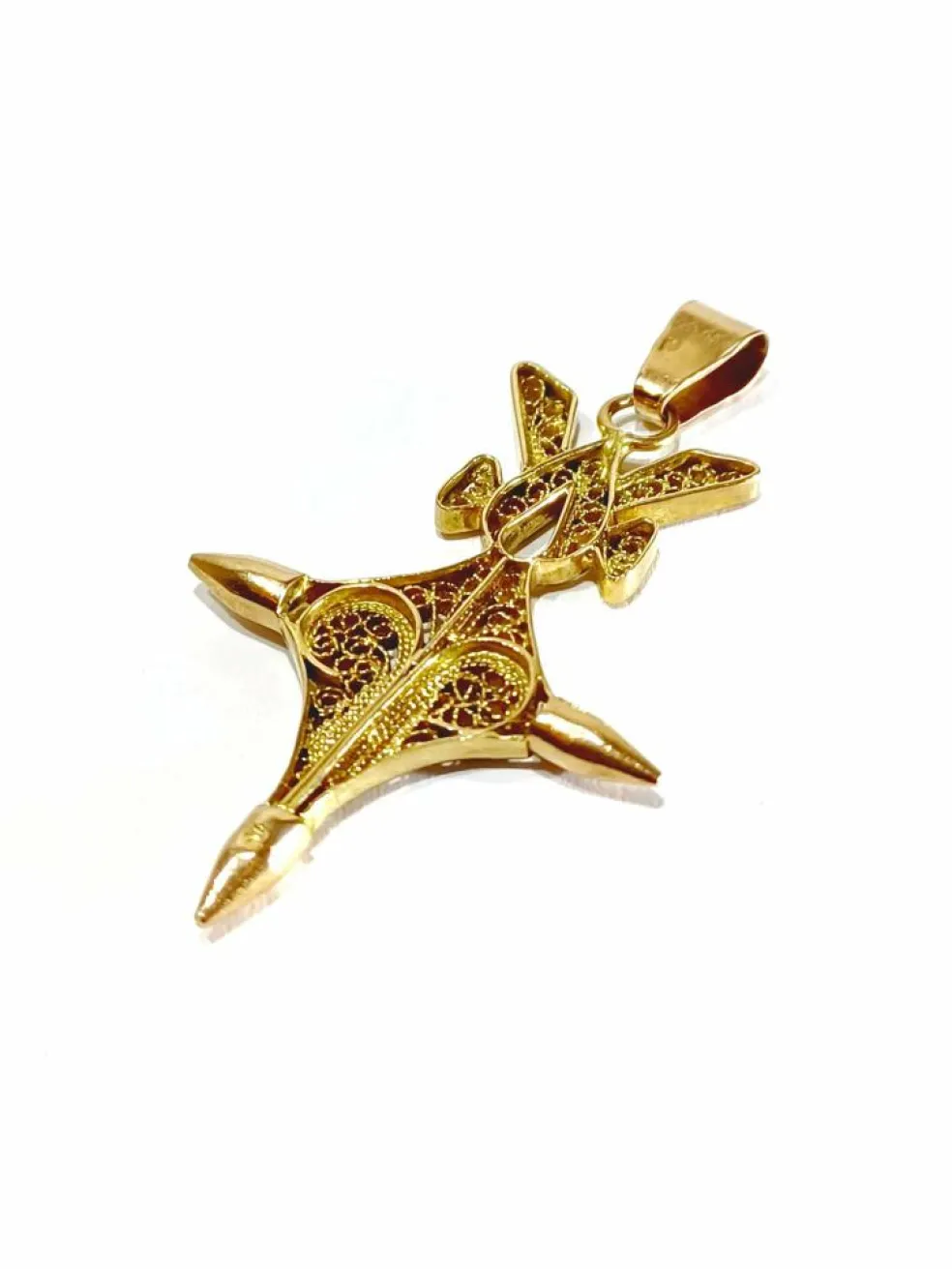 Pendentif Croix du Sud or rose