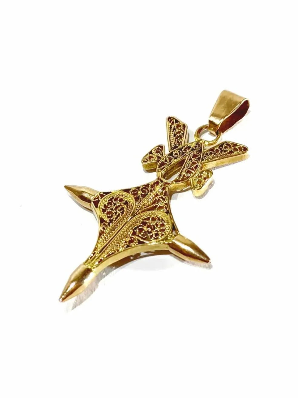 Pendentif Croix du Sud or rose