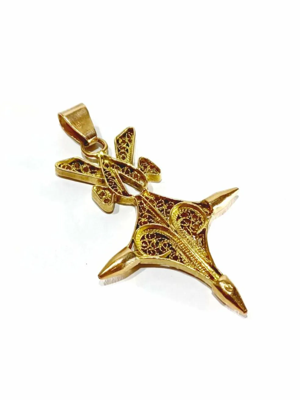 Pendentif Croix du Sud or rose