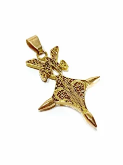 Pendentif Croix du Sud or rose