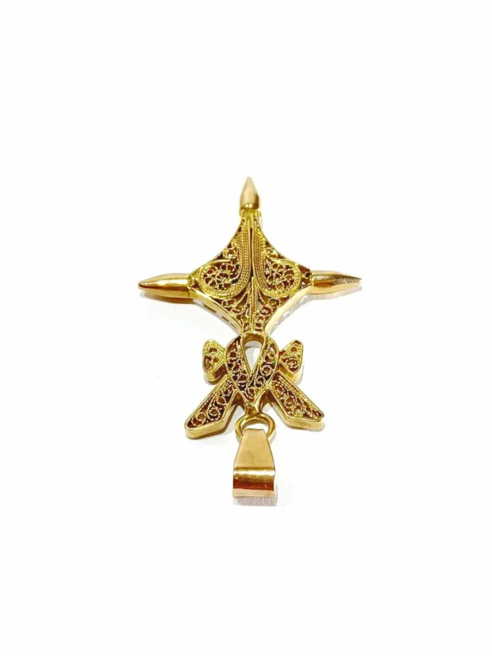 Pendentif Croix du Sud or rose