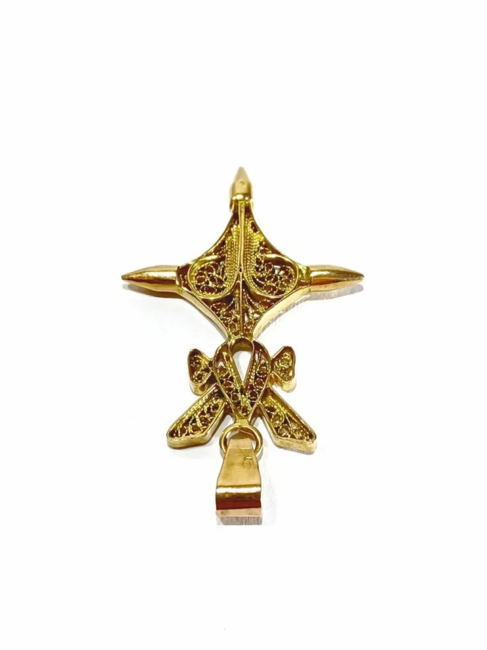 Pendentif Croix du Sud or rose