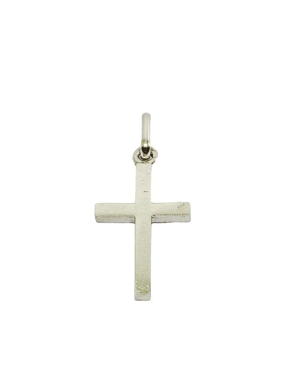 Pendentif Croix En Or Blanc