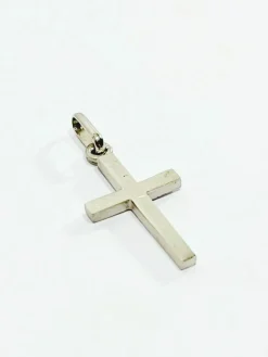 Pendentif Croix En Or Blanc