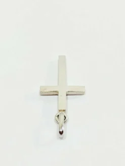 Pendentif Croix En Or Blanc