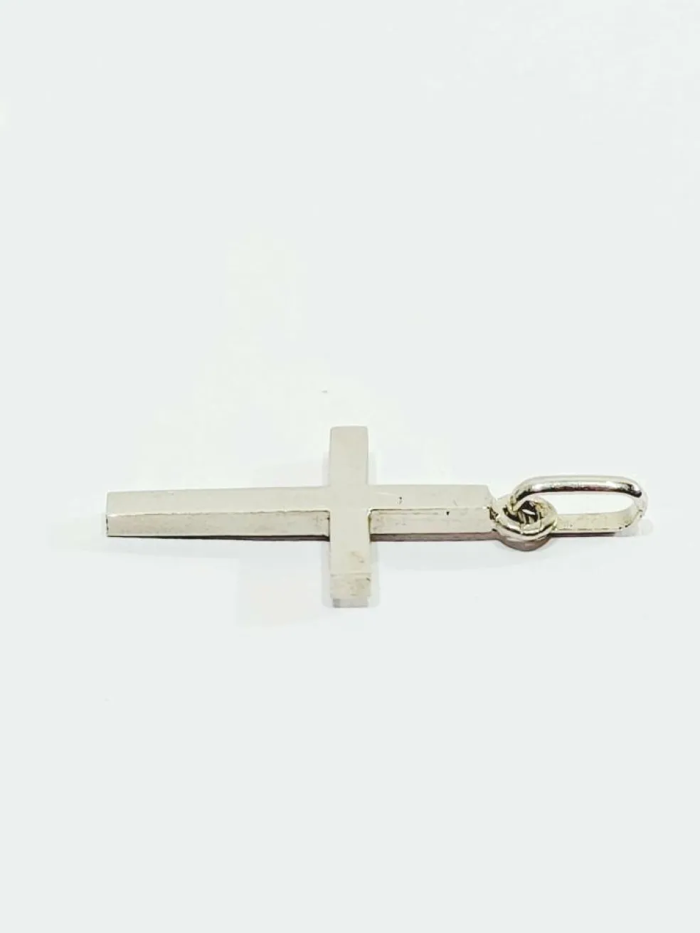Pendentif Croix En Or Blanc