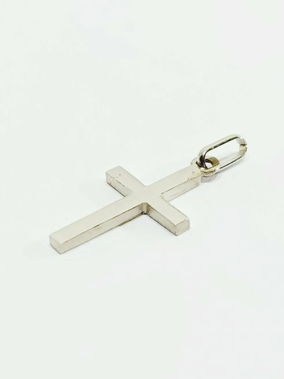Pendentif Croix En Or Blanc