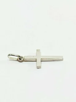 Pendentif Croix En Or Blanc