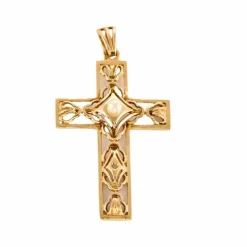 Pendentif Croix en or jaune