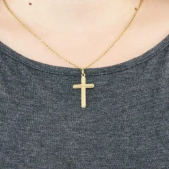 Pendentif "Croix" en or jaune