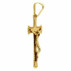 Pendentif croix en or jaune