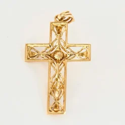 Pendentif Croix en or jaune
