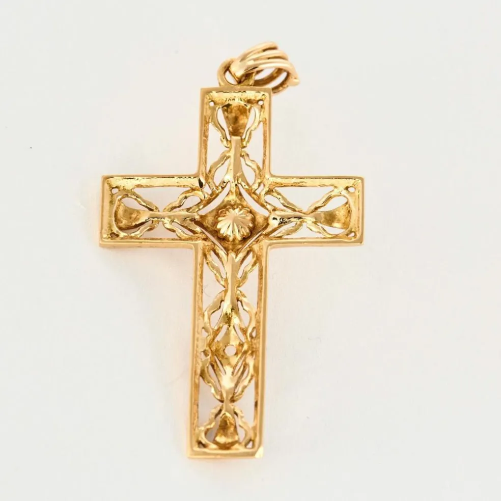 Pendentif Croix en or jaune
