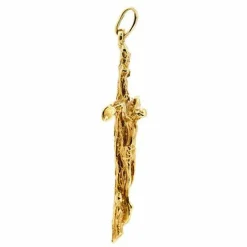 Pendentif croix en or jaune