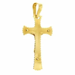Pendentif croix en or jaune