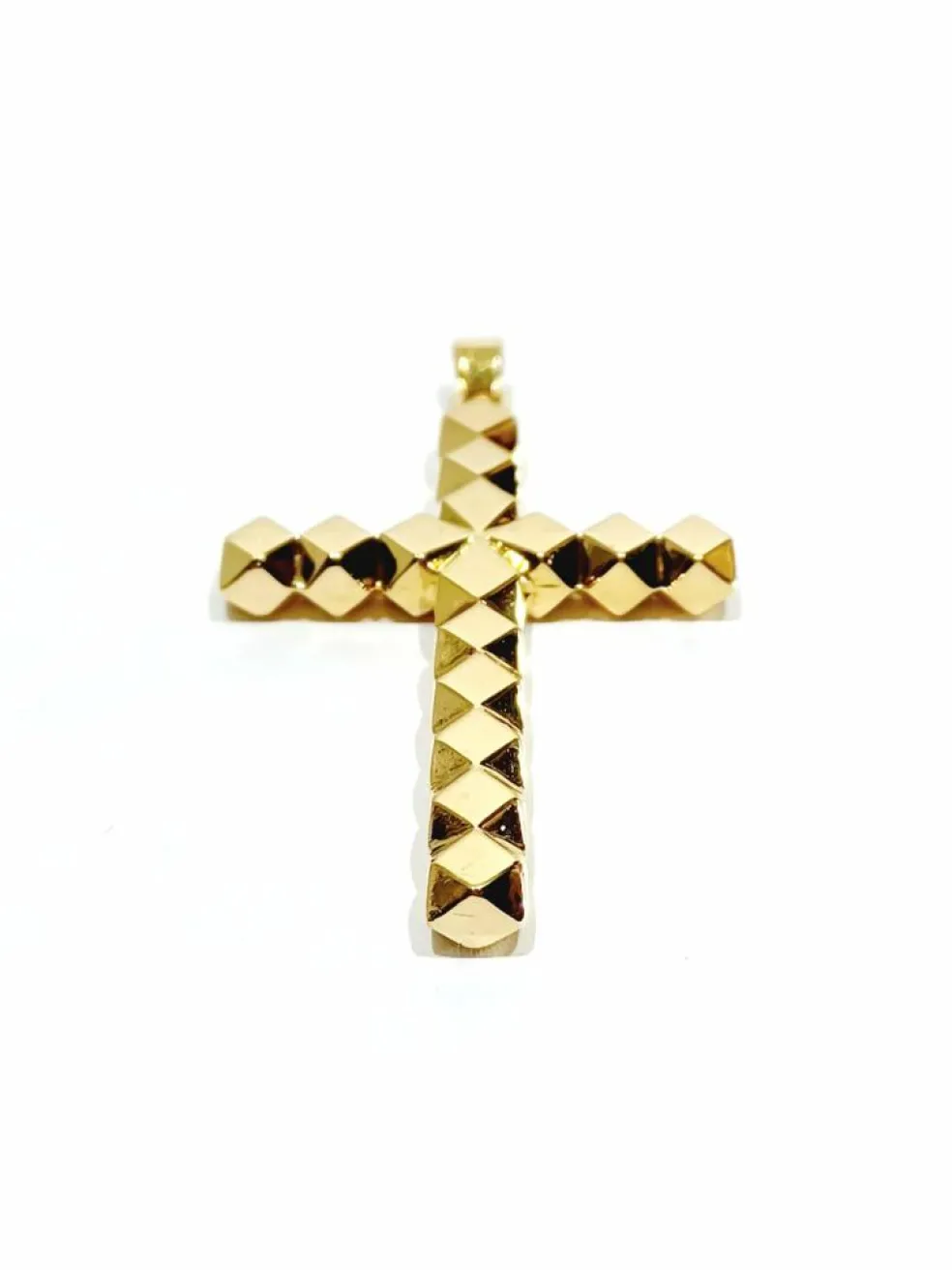 Pendentif croix en or jaune