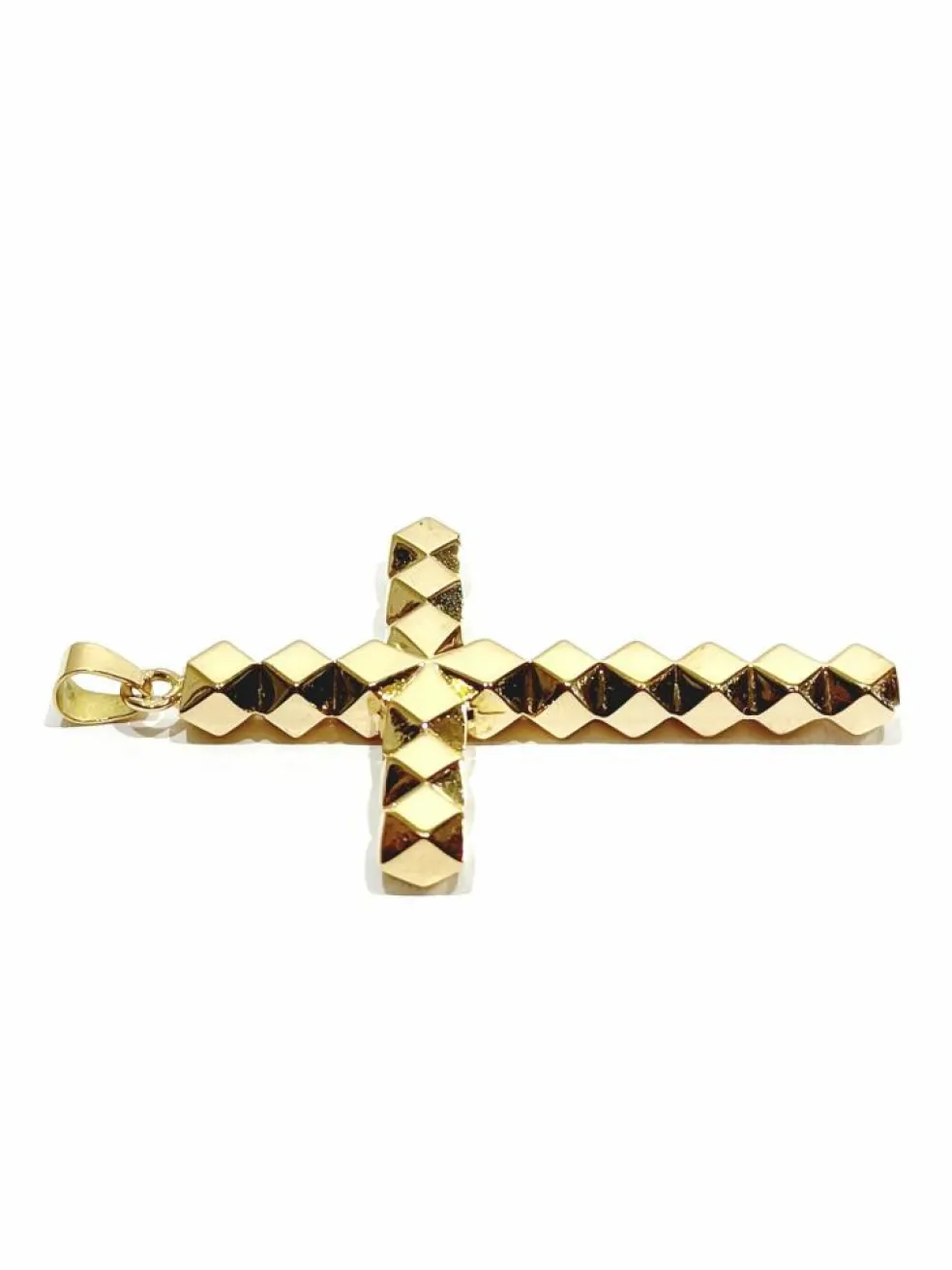 Pendentif croix en or jaune