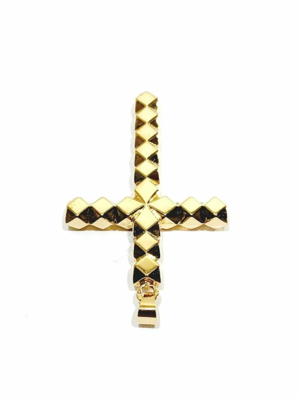 Pendentif croix en or jaune