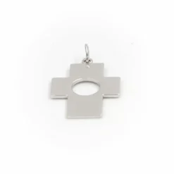 Pendentif Croix Or blanc