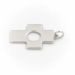 Pendentif Croix Or blanc