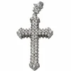 Pendentif Croix Or blanc Diamant
