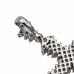 Pendentif Croix Or blanc Diamant