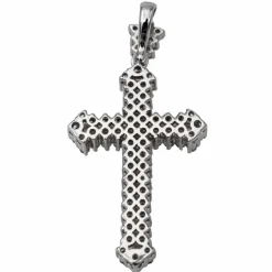 Pendentif Croix Or blanc Diamant
