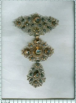 Pendentif croix or diamant