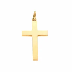 Pendentif croix or jaune