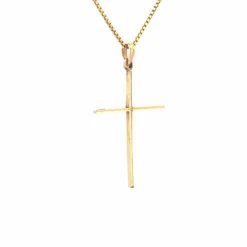 Pendentif Croix or jaune