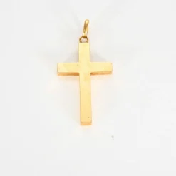 Pendentif croix or jaune