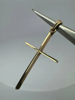 Pendentif Croix or jaune