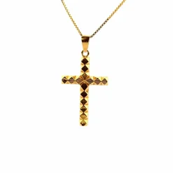 Pendentif Croix Or Jaune 18k